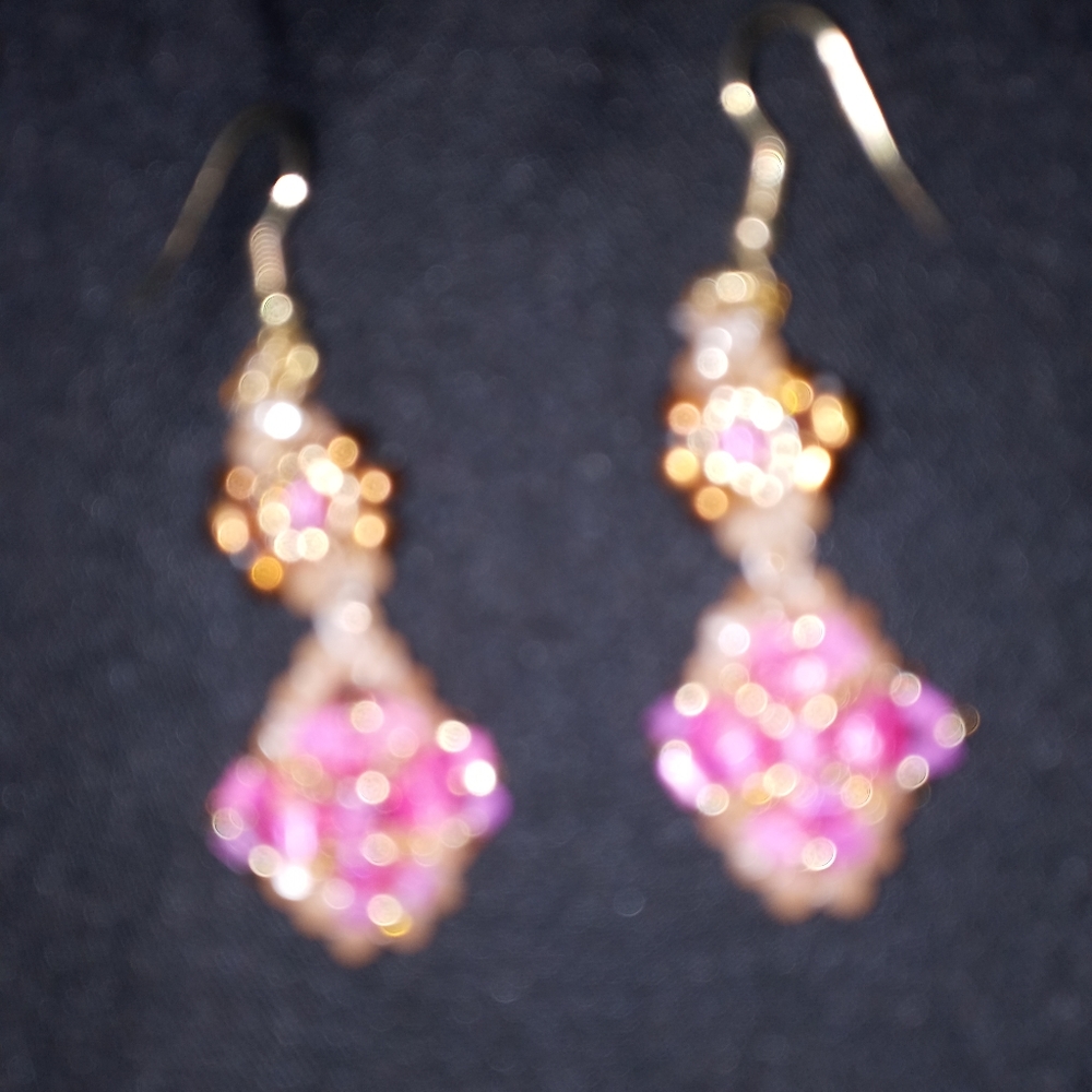 A pair of women s handmade earrings